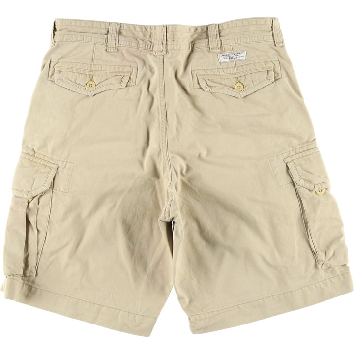 Ralph Lauren POLO RALPH LAUREN cargo shorts, half pants, men's size w37 cotton Beige type Vintage Second Hand