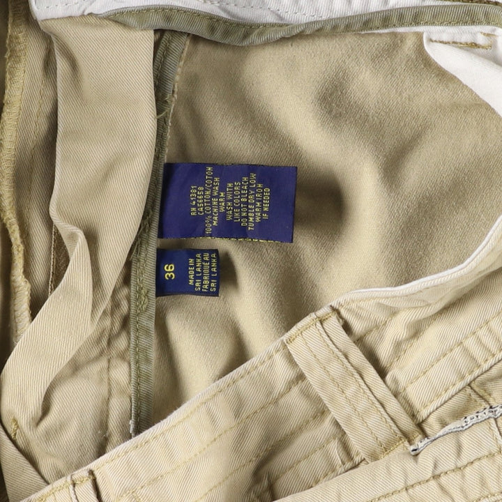 Ralph Lauren POLO RALPH LAUREN cargo shorts, half pants, men's size w37 cotton Beige type Vintage Second Hand