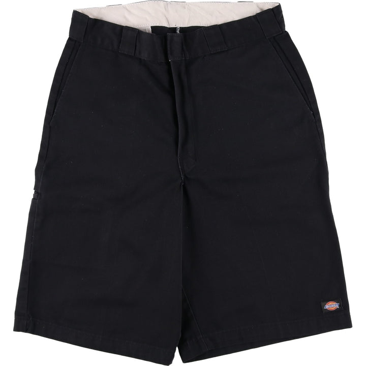 Dickies Work Shorts, Half Pants, Men's, W33 equivalent polyester black type Vintage Second Hand