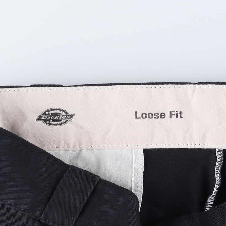 Dickies Loose Fit Work Shorts, Half Pants, Men's, W34 equivalent unclear black type Vintage Second Hand