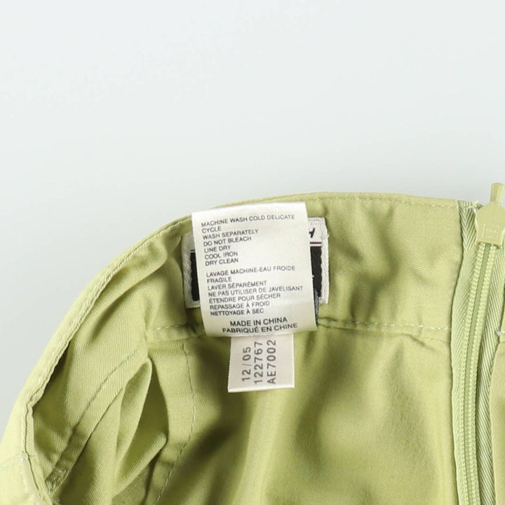 2000'S Adidas mini culotte skirt, women's size L (approx.) cotton green type yellow green Vintage Second Hand