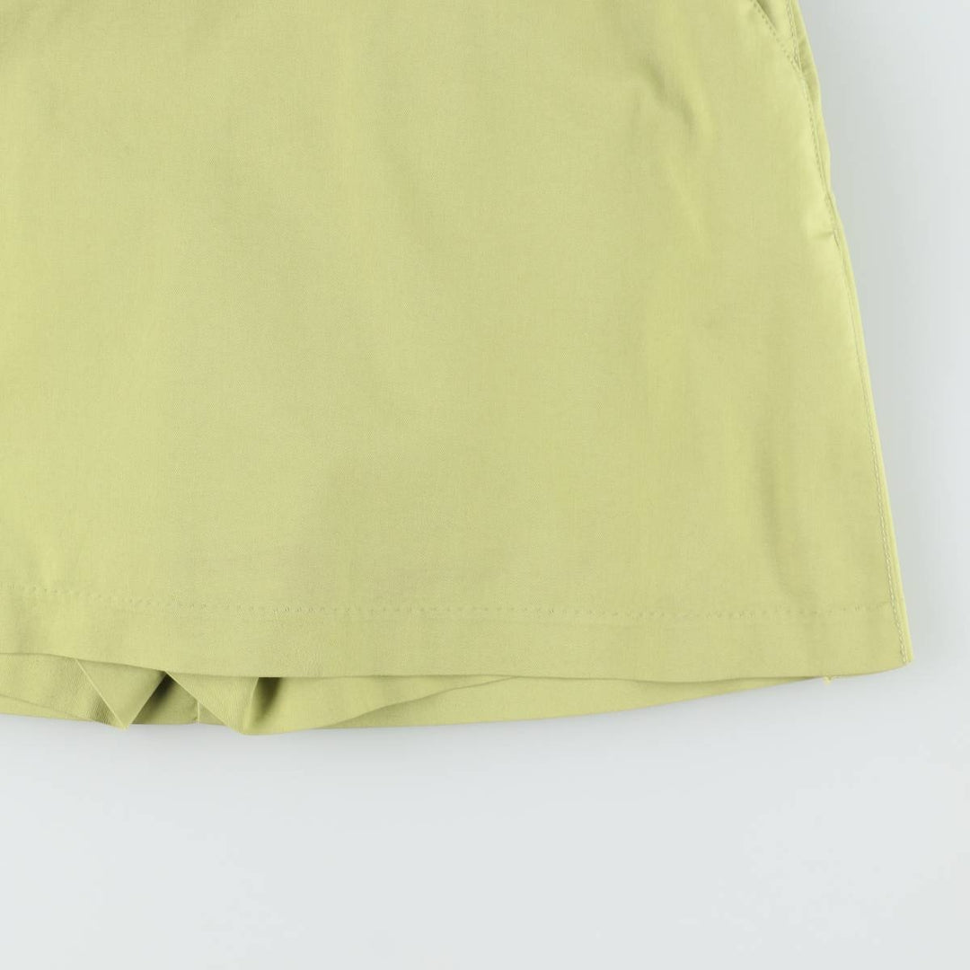 2000'S Adidas mini culotte skirt, women's size L (approx.) cotton green type yellow green Vintage Second Hand
