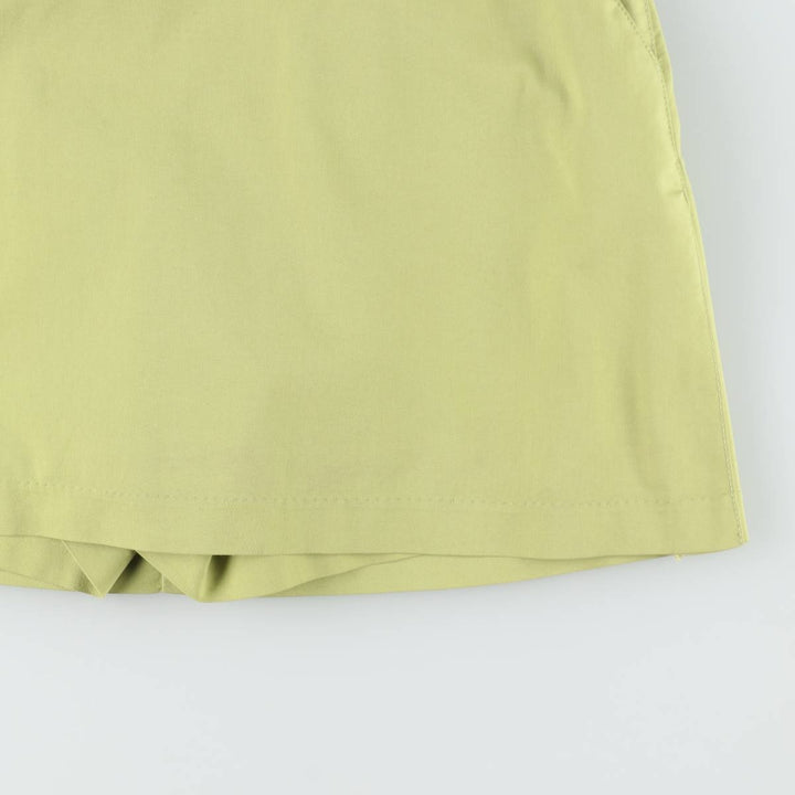 2000'S Adidas mini culotte skirt, women's size L (approx.) cotton green type yellow green Vintage Second Hand