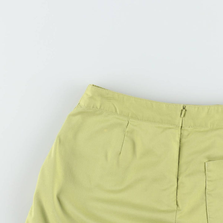 2000'S Adidas mini culotte skirt, women's size L (approx.) cotton green type yellow green Vintage Second Hand