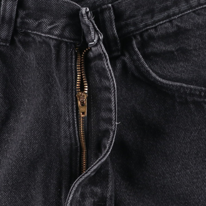 Wrangler Black Denim Shorts, Shorts, Men's, W32 equivalent cotton black type Vintage Second Hand
