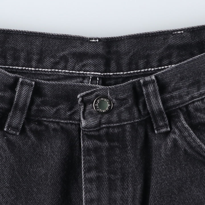 Wrangler Black Denim Shorts, Shorts, Men's, W32 equivalent cotton black type Vintage Second Hand