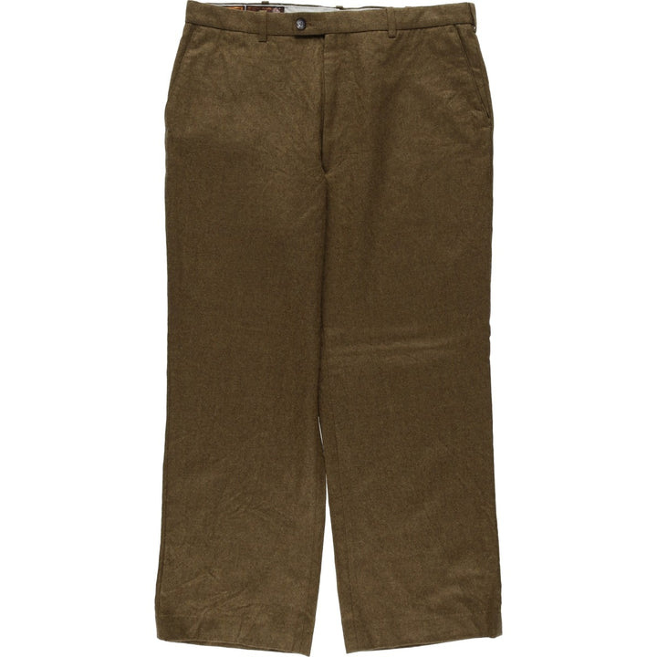 Yves Saint Laurent wool trousers, men's size W34 (approx.) wool brown type Vintage Second Hand