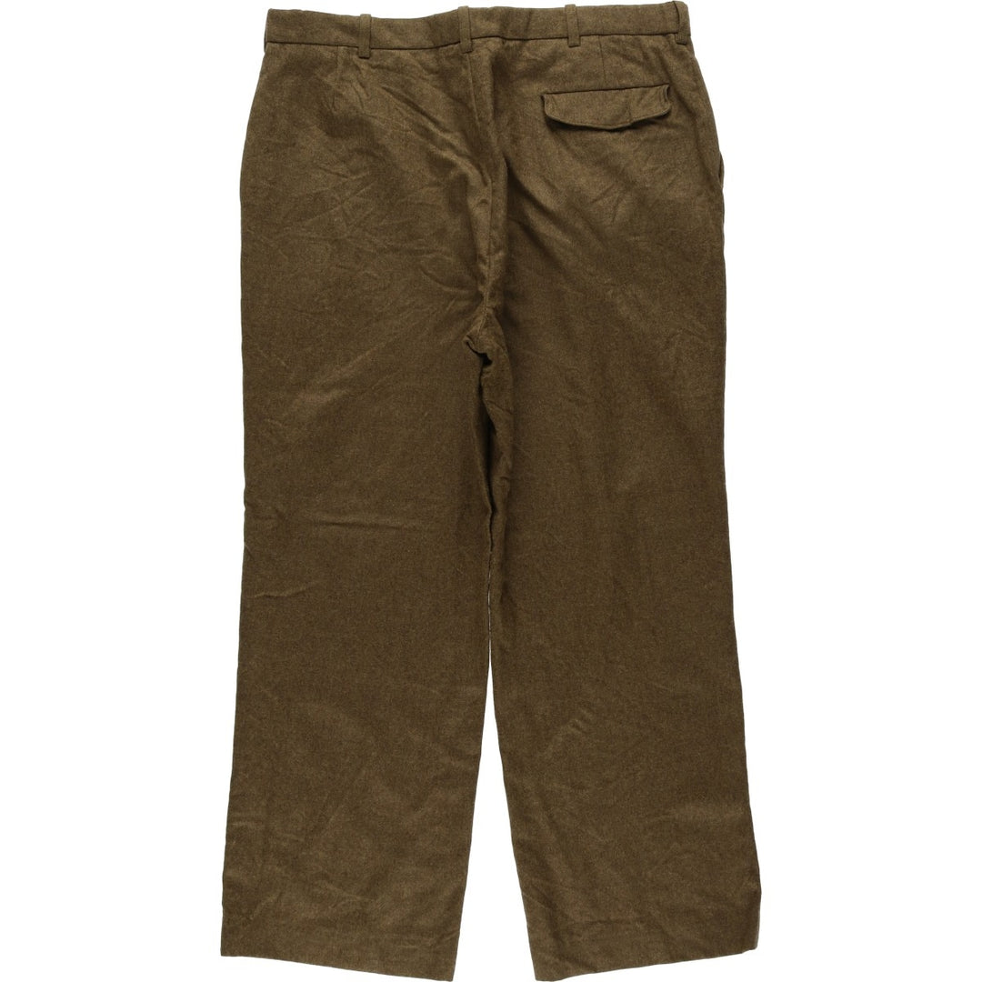 Yves Saint Laurent wool trousers, men's size W34 (approx.) wool brown type Vintage Second Hand