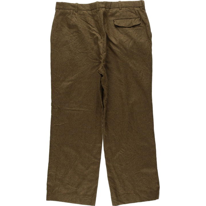 Yves Saint Laurent wool trousers, men's size W34 (approx.) wool brown type Vintage Second Hand