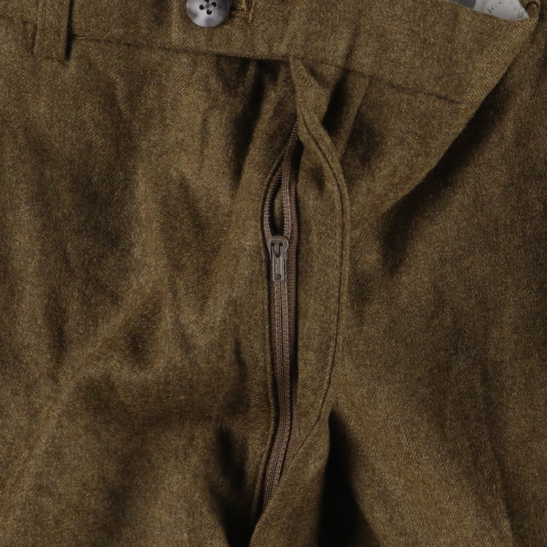 Yves Saint Laurent wool trousers, men's size W34 (approx.) wool brown type Vintage Second Hand