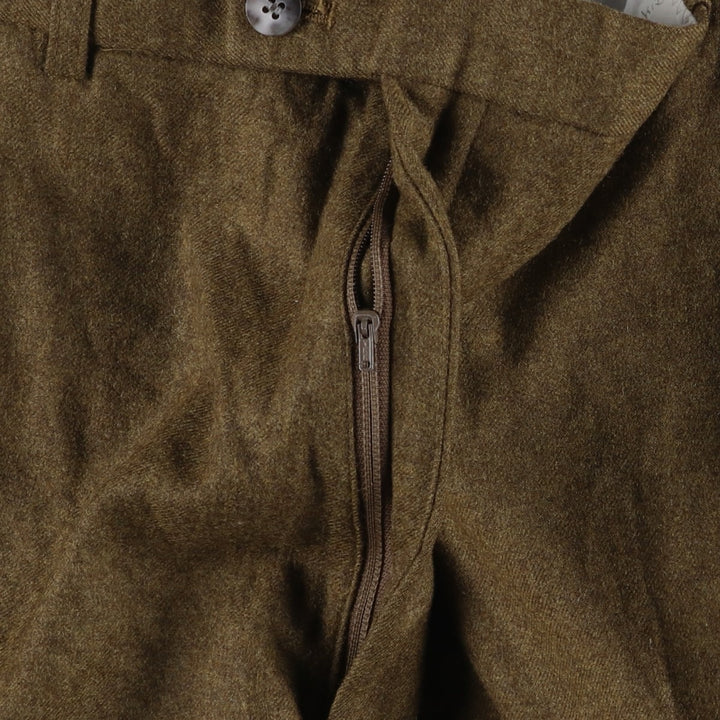 Yves Saint Laurent wool trousers, men's size W34 (approx.) wool brown type Vintage Second Hand