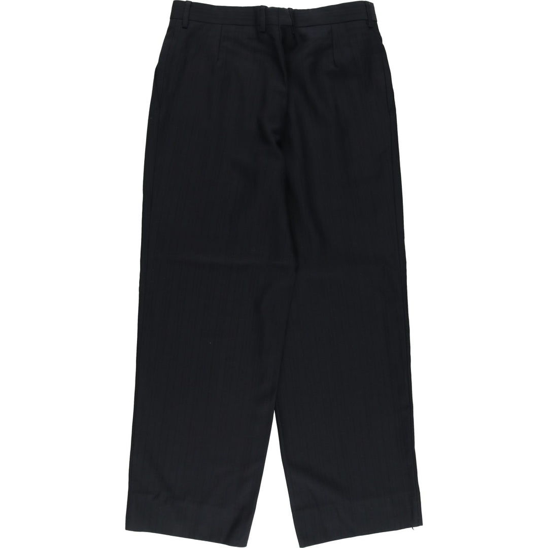 PIETRO PERETTI Two-pleat Slacks, Men's, Size W31 unclear black type Vintage Second Hand