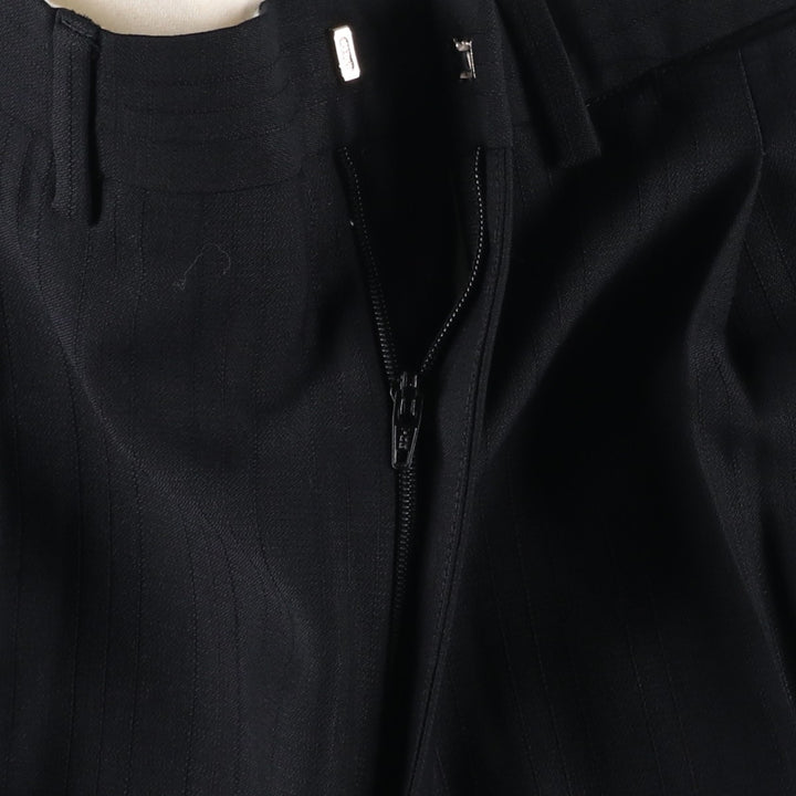 PIETRO PERETTI Two-pleat Slacks, Men's, Size W31 unclear black type Vintage Second Hand