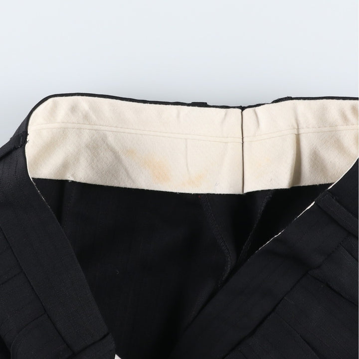PIETRO PERETTI Two-pleat Slacks, Men's, Size W31 unclear black type Vintage Second Hand