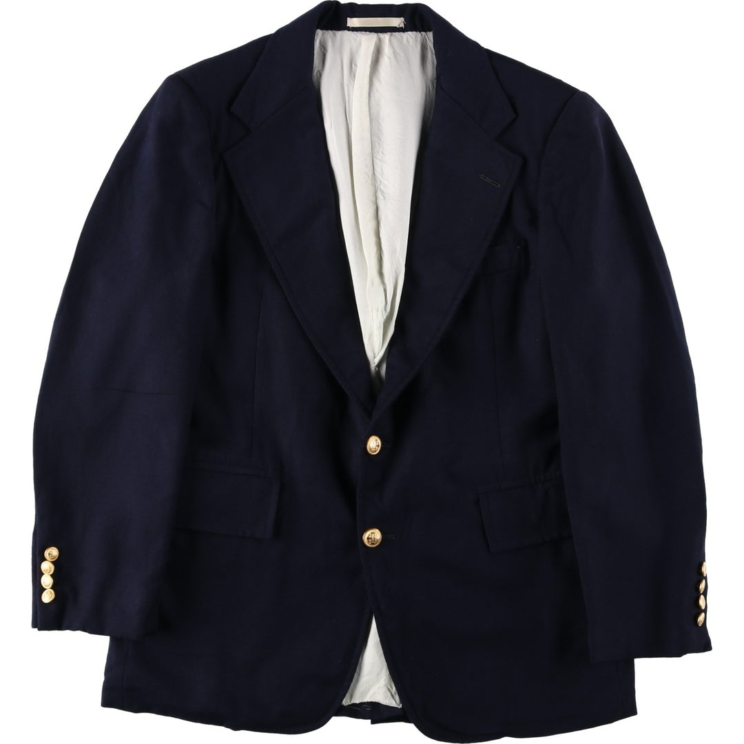 I.Magnin Navy Blazer Tailored Jacket, Men's Size S (approx.) unclear navy blue type Vintage Second Hand
