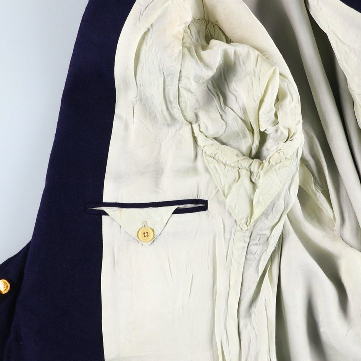 I.Magnin Navy Blazer Tailored Jacket, Men's Size S (approx.) unclear navy blue type Vintage Second Hand