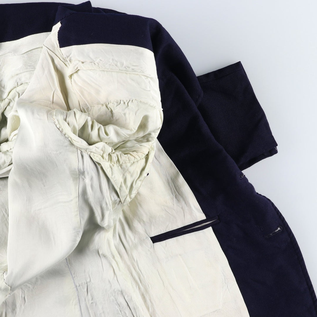 I.Magnin Navy Blazer Tailored Jacket, Men's Size S (approx.) unclear navy blue type Vintage Second Hand