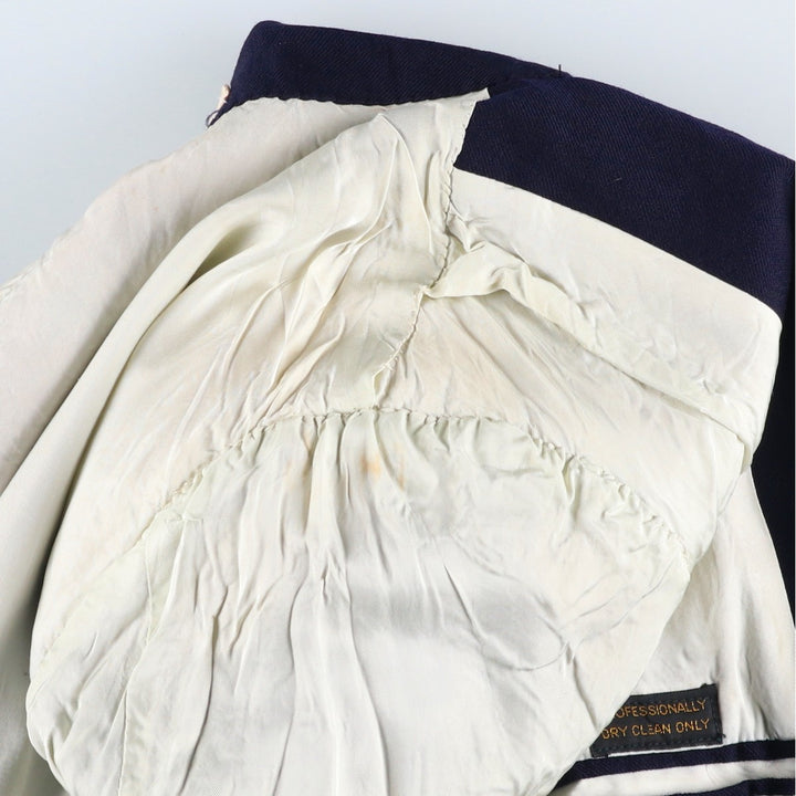 I.Magnin Navy Blazer Tailored Jacket, Men's Size S (approx.) unclear navy blue type Vintage Second Hand