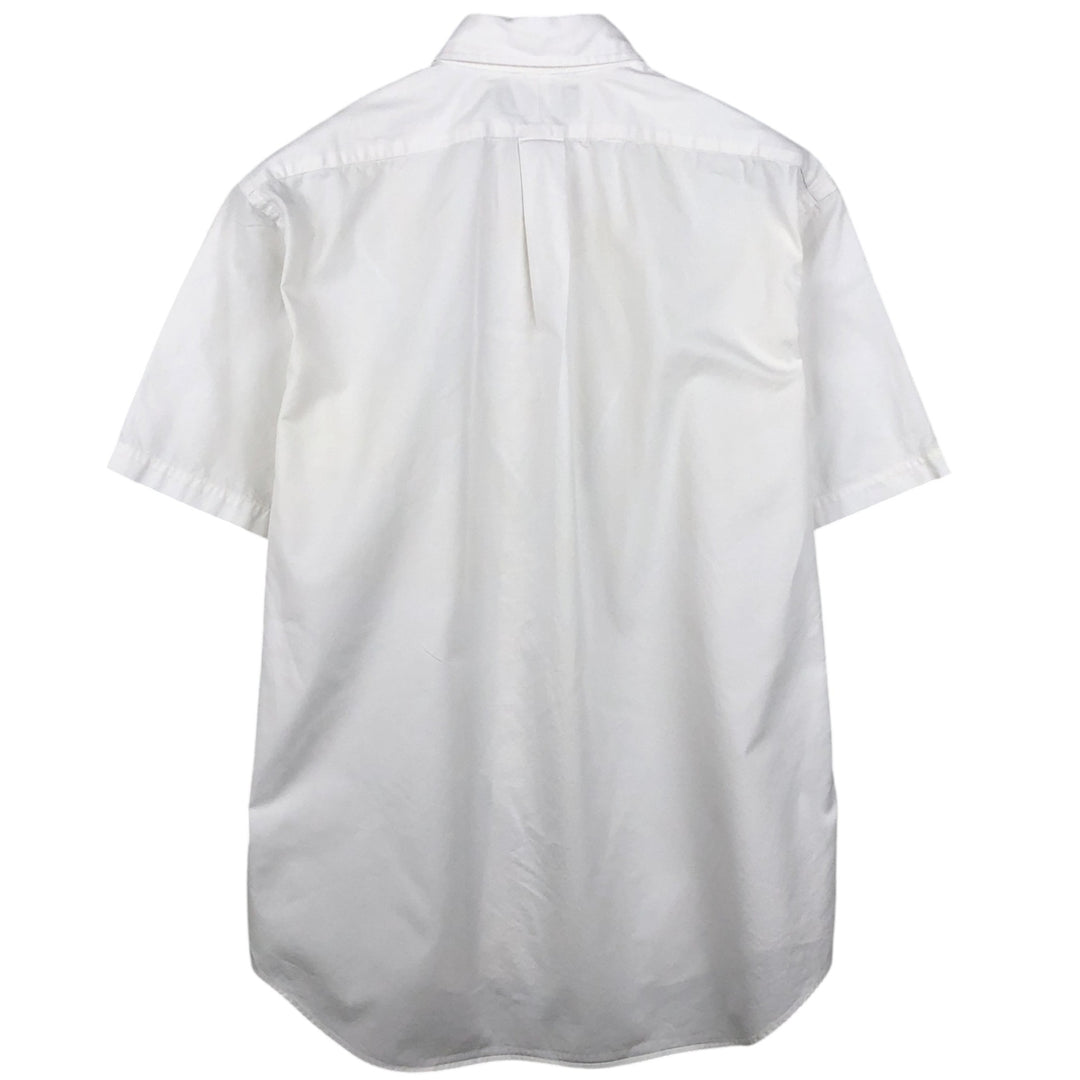 Ralph Lauren BLAKE short sleeve button down shirt, men's size M cotton white type Vintage Second Hand