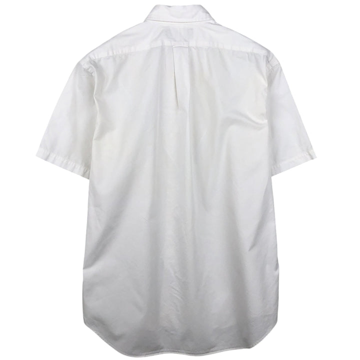 Ralph Lauren BLAKE short sleeve button down shirt, men's size M cotton white type Vintage Second Hand