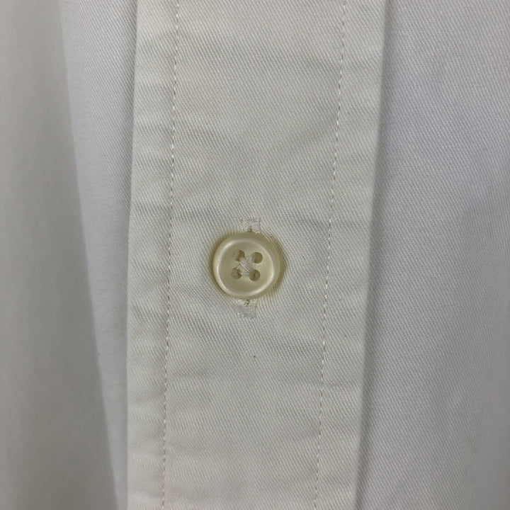 Ralph Lauren BLAKE short sleeve button down shirt, men's size M cotton white type Vintage Second Hand