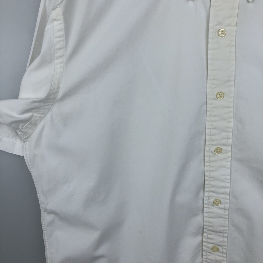 Ralph Lauren BLAKE short sleeve button down shirt, men's size M cotton white type Vintage Second Hand