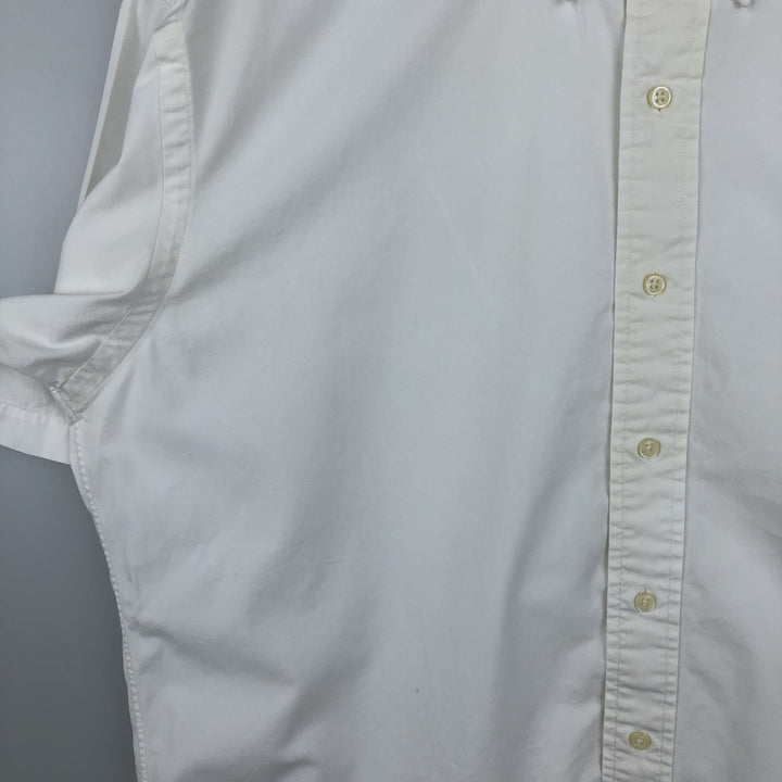 Ralph Lauren BLAKE short sleeve button down shirt, men's size M cotton white type Vintage Second Hand