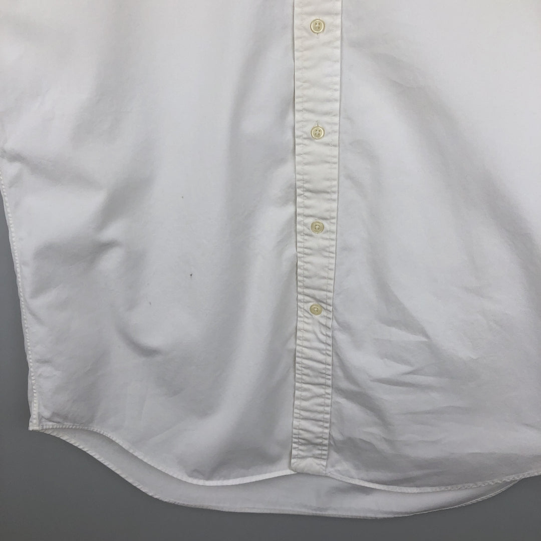 Ralph Lauren BLAKE short sleeve button down shirt, men's size M cotton white type Vintage Second Hand