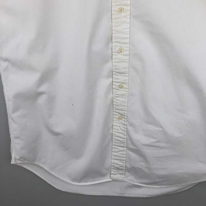 Ralph Lauren BLAKE short sleeve button down shirt, men's size M cotton white type Vintage Second Hand