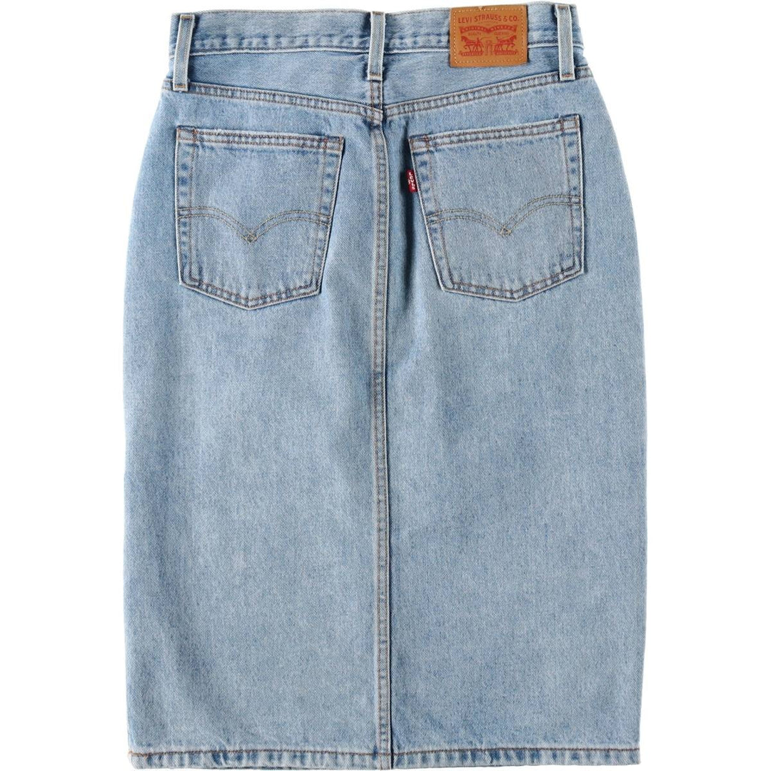 Levi's denim half-length tight skirt, women's size L equivalent. cotton blue type Vintage Second Hand