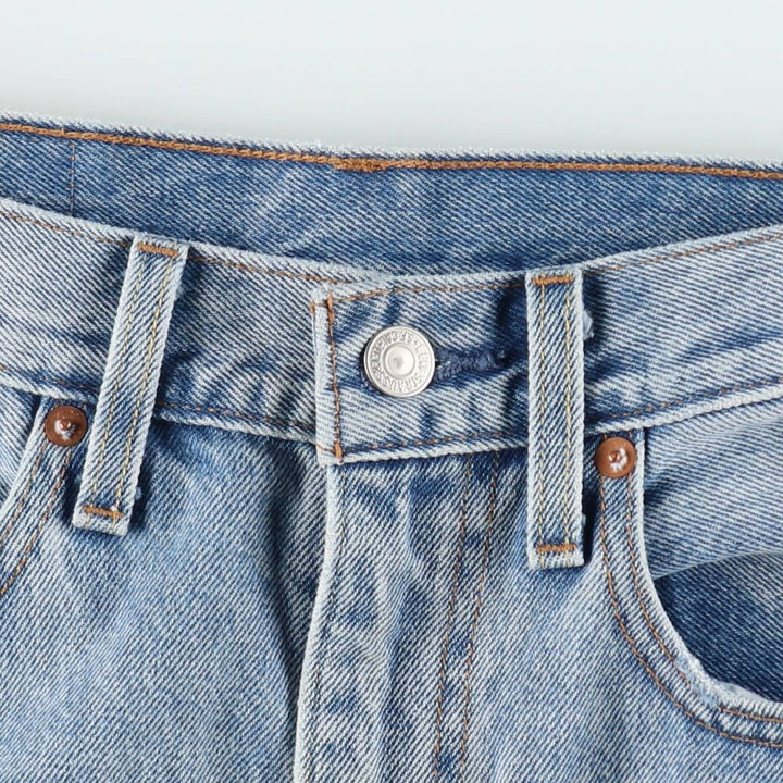 Levi's denim half-length tight skirt, women's size L equivalent. cotton blue type Vintage Second Hand