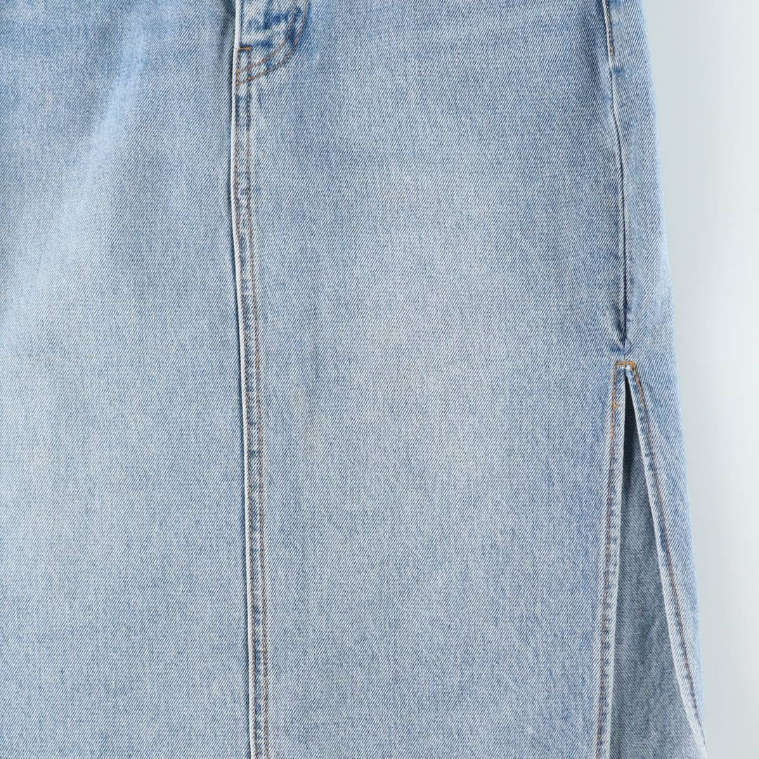 Levi's denim half-length tight skirt, women's size L equivalent. cotton blue type Vintage Second Hand