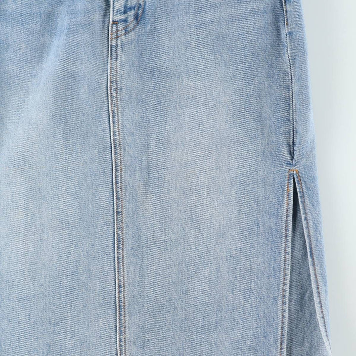 Levi's denim half-length tight skirt, women's size L equivalent. cotton blue type Vintage Second Hand