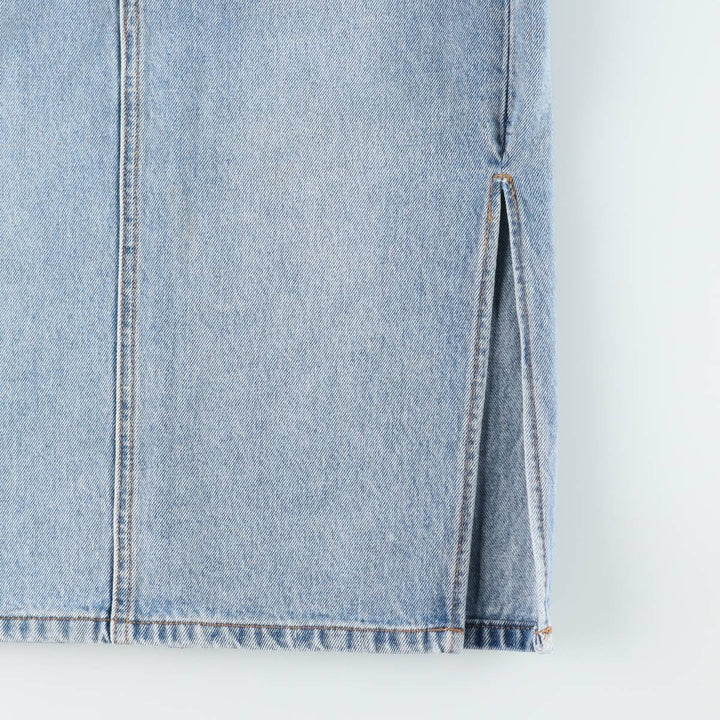 Levi's denim half-length tight skirt, women's size L equivalent. cotton blue type Vintage Second Hand