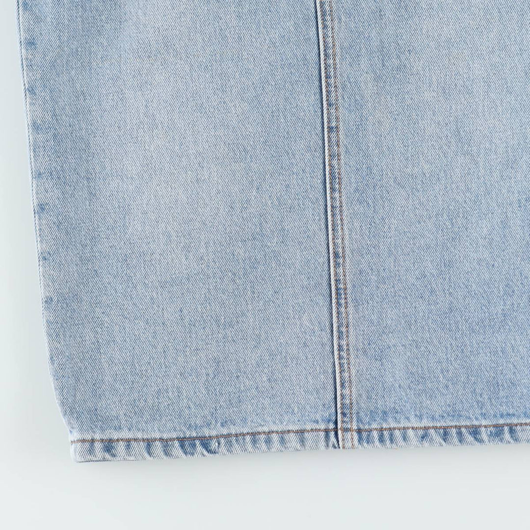 Levi's denim half-length tight skirt, women's size L equivalent. cotton blue type Vintage Second Hand