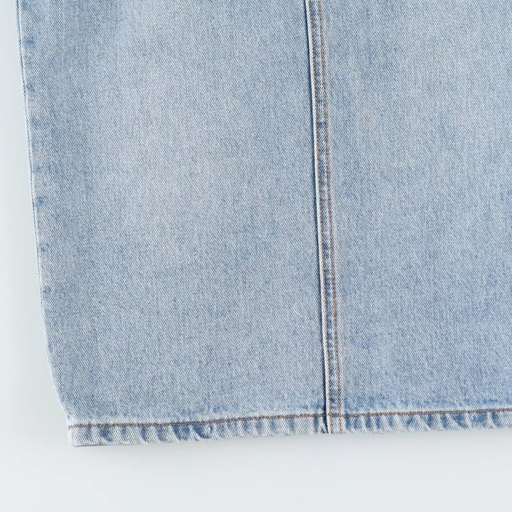 Levi's denim half-length tight skirt, women's size L equivalent. cotton blue type Vintage Second Hand