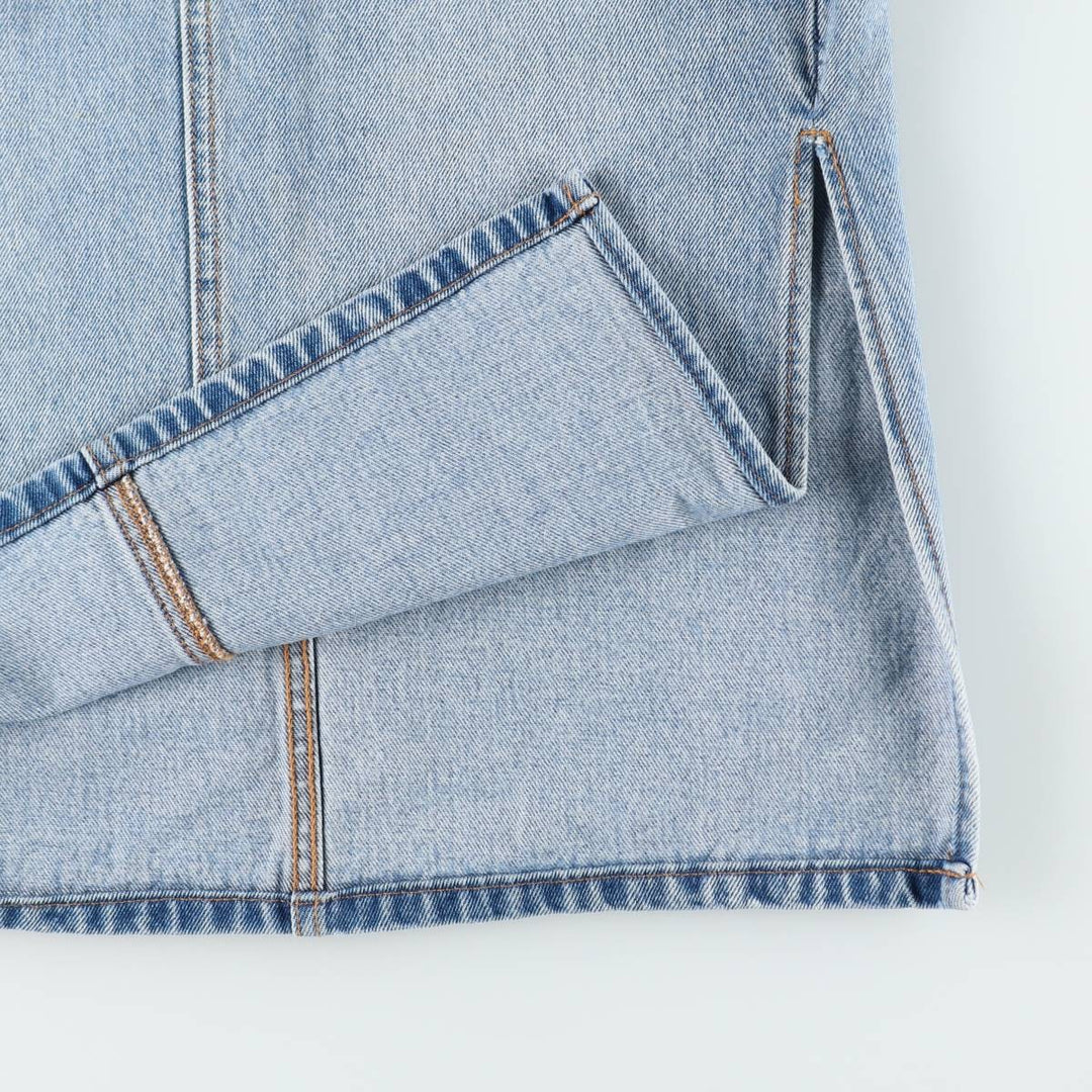 Levi's denim half-length tight skirt, women's size L equivalent. cotton blue type Vintage Second Hand
