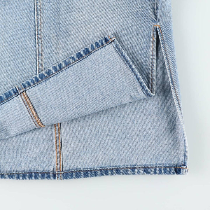 Levi's denim half-length tight skirt, women's size L equivalent. cotton blue type Vintage Second Hand
