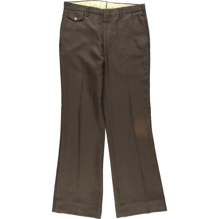 Vintage 90'S men's flare pants, size W32 unclear brown type Vintage Second Hand