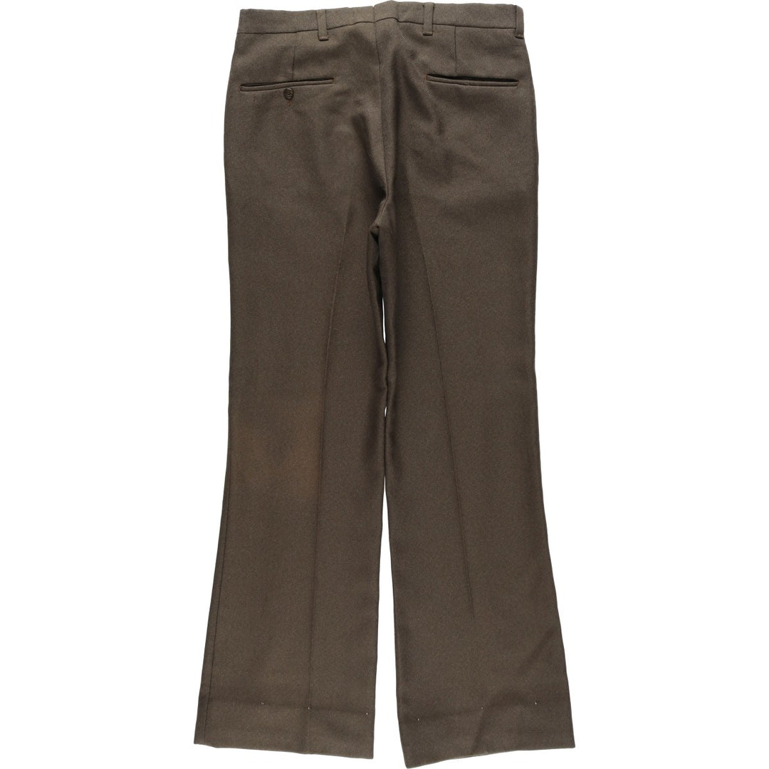 Vintage 90'S men's flare pants, size W32 unclear brown type Vintage Second Hand