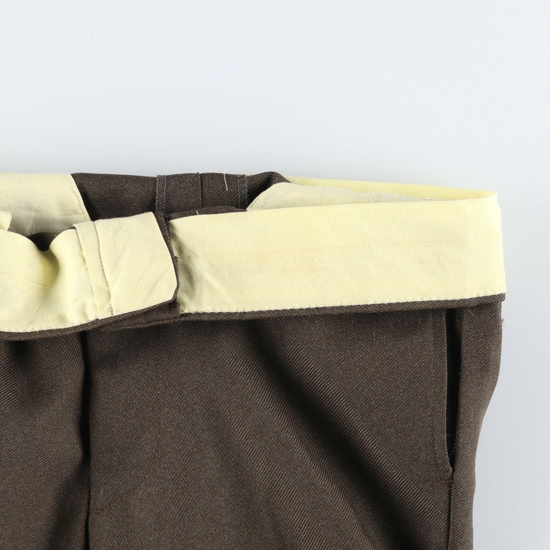 Vintage 90'S men's flare pants, size W32 unclear brown type Vintage Second Hand