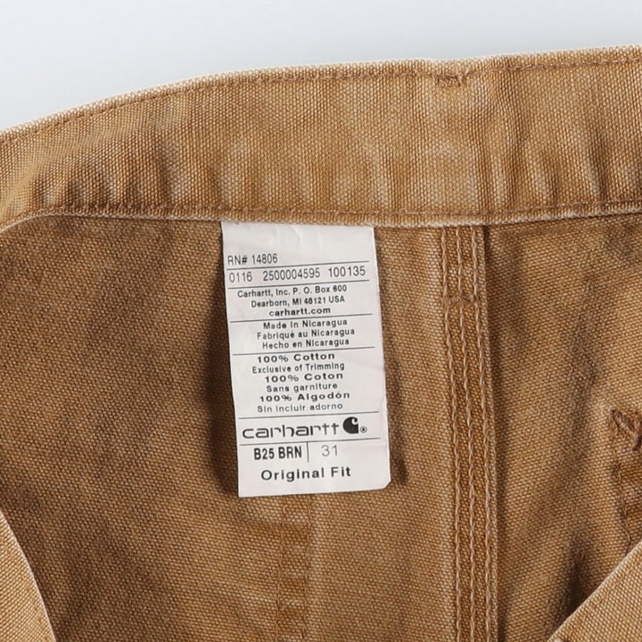 Carhartt Original Fit Duck Painter Shorts, Men's Size W31 cotton Beige type Vintage Second Hand