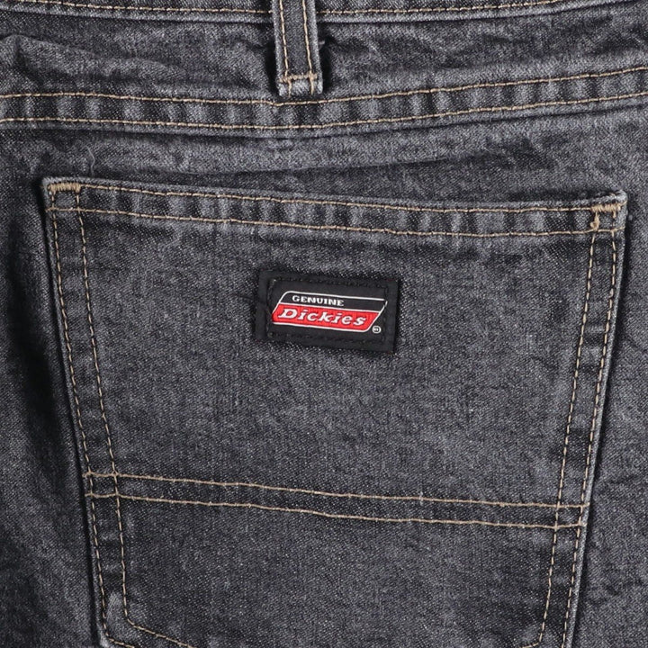 Dickies Men's Black Denim Shorts, Size W37 cotton black type Vintage Second Hand