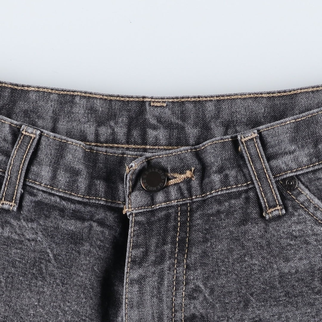 Dickies Men's Black Denim Shorts, Size W37 cotton black type Vintage Second Hand