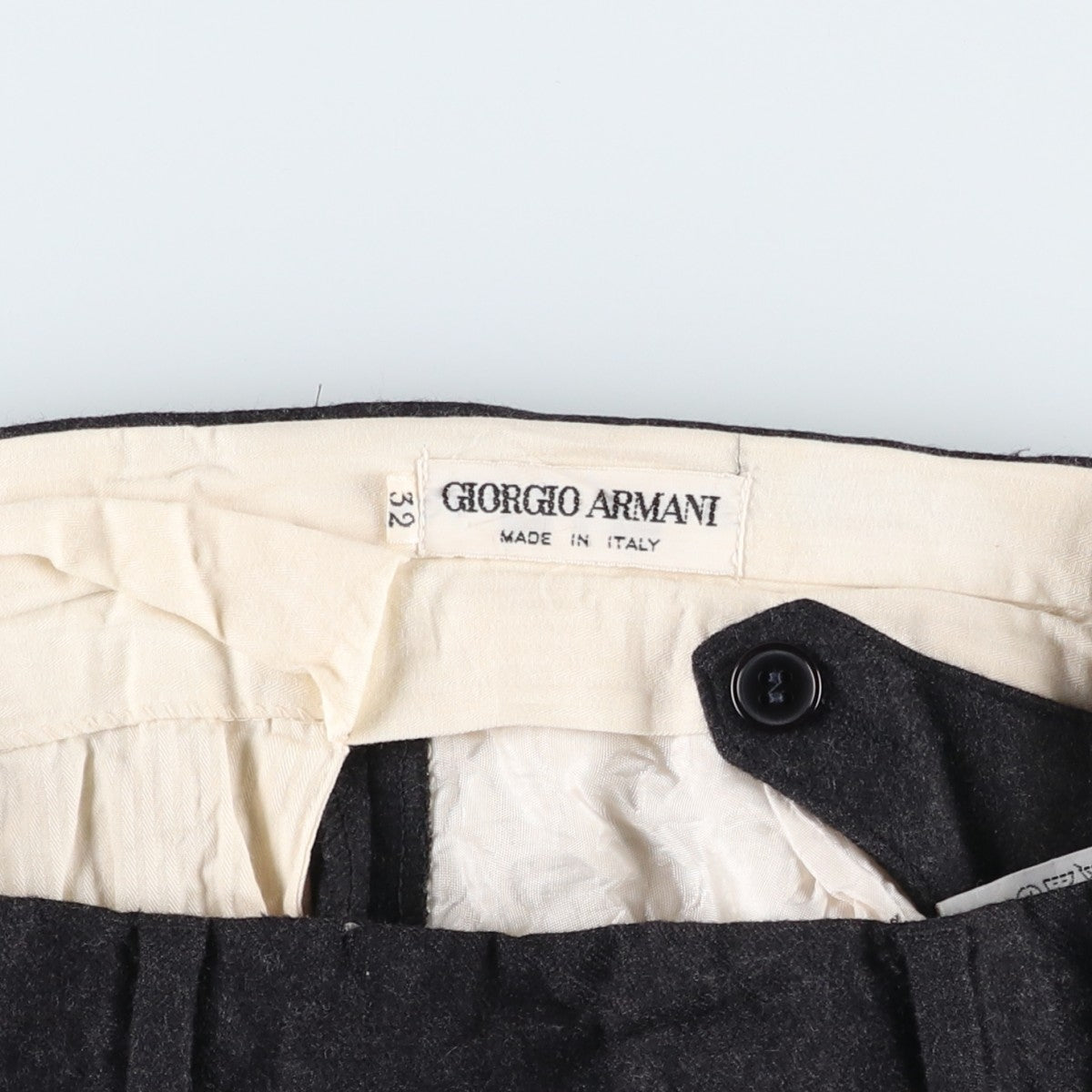1990'S Giorgio Armani Two-Pleat Slacks, Made in Italy, Men's W32