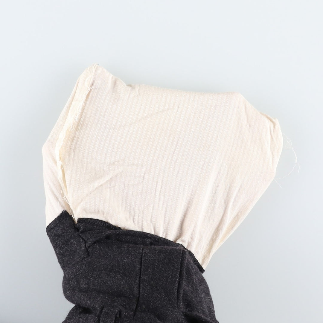 ~1990'S Giorgio Armani Two-Pleat Slacks, Made in Italy, Men's W32 (approx.), Vintage wool Charcoal Vintage Second Hand