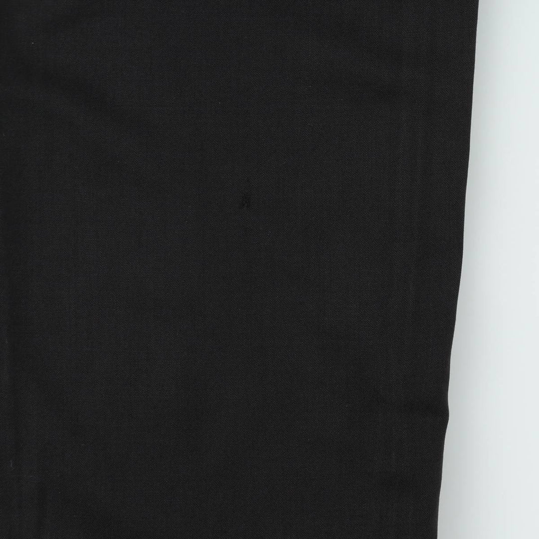 80s-90'S PAZONI Three-Pleat Wool Trousers, Made in Italy, Men's Size W29 (approx.), Vintage wool black type Vintage Second Hand