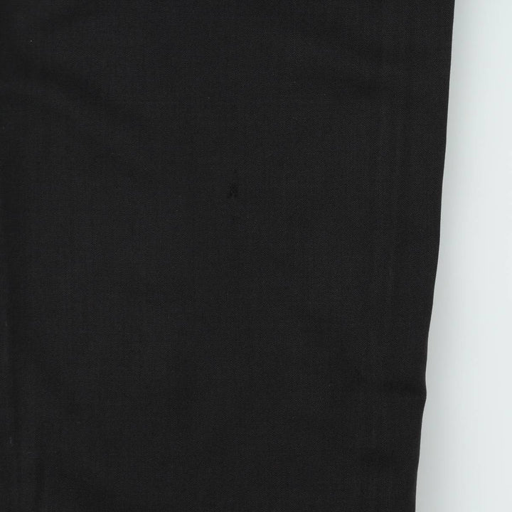80s-90'S PAZONI Three-Pleat Wool Trousers, Made in Italy, Men's Size W29 (approx.), Vintage wool black type Vintage Second Hand