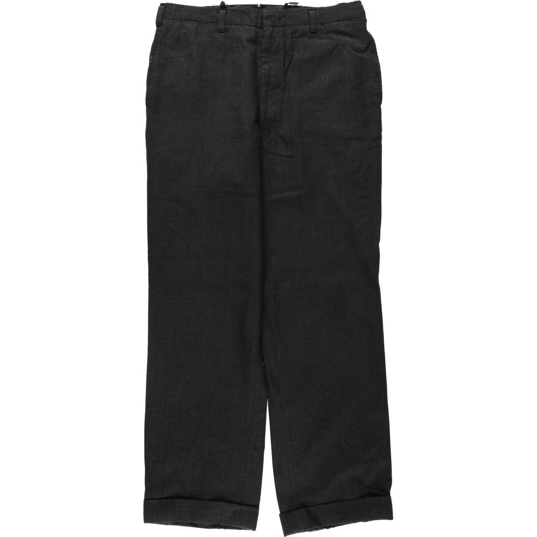 1970'S Tong Yik Tailors Ltd Men's Slacks Pants (approx. W33) Vintage unclear Charcoal Vintage Second Hand