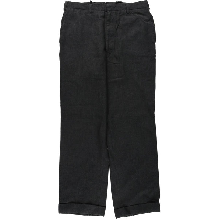 1970'S Tong Yik Tailors Ltd Men's Slacks Pants (approx. W33) Vintage unclear Charcoal Vintage Second Hand